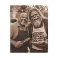 Bigfoot Burger BBQ Humor Wall Art on Matte Canvas